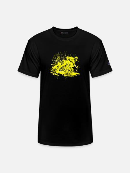 Neon Splash Chaos - Champion Unisex T-Shirt - black