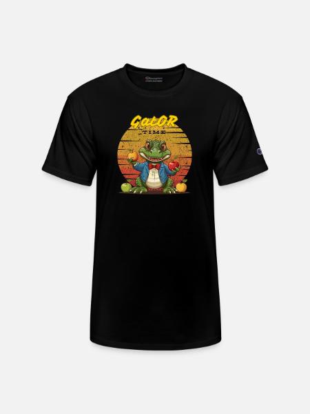 Alligator Apple Cute - Champion Unisex T-Shirt - black