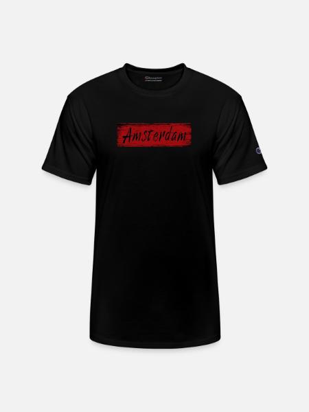 Amsterdam - Champion Unisex T-Shirt - black