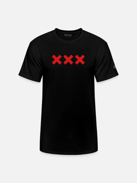 Amsterdam - Champion Unisex T-Shirt - black