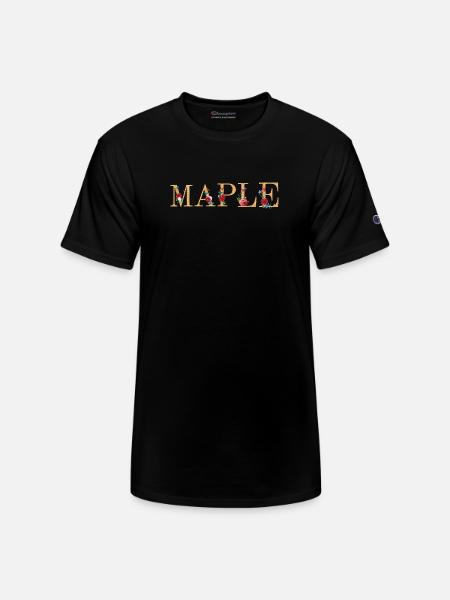 Maple - Champion Unisex T-Shirt - black