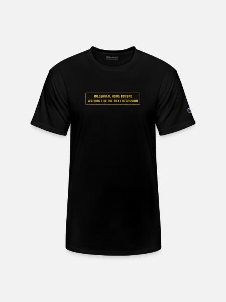 Internet Humor Money Meme - Champion Unisex T-Shirt - black