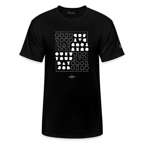 Quit upside white - Champion Unisex T-Shirt