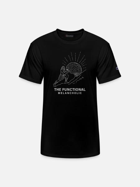 The Functional Melancholic - Champion Unisex T-Shirt - black