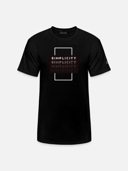 simplicity - Champion Unisex T-Shirt - black
