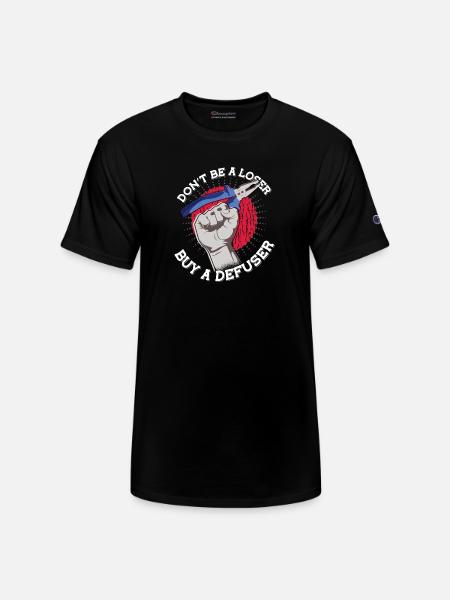 Buy A Defuser - Champion Unisex T-Shirt - black