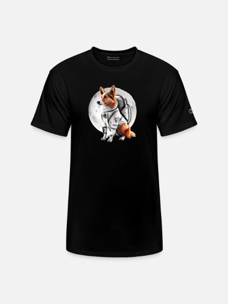 Dog Astronauts Suit - Champion Unisex T-Shirt - black