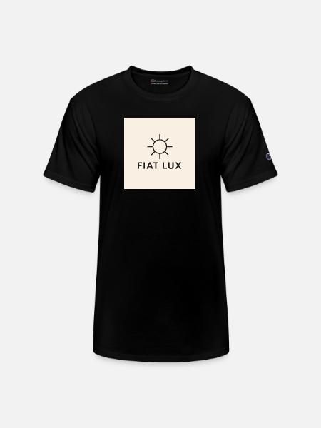 Fiat Lux Sun Emblem - Champion Unisex T-Shirt - black