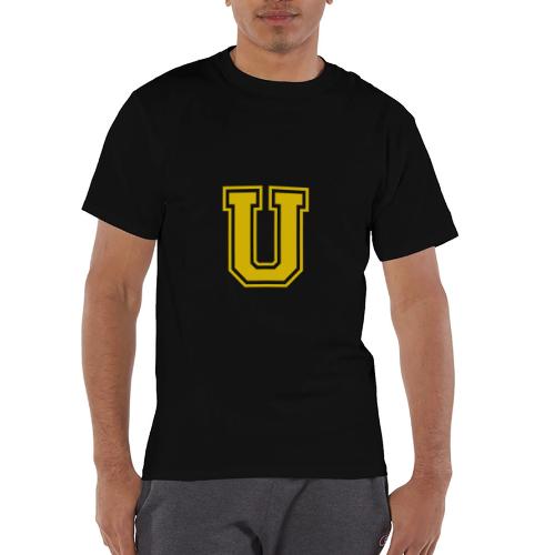 Letter U – Capital Athletic Alphabet Monogram - Champion Unisex T-Shirt