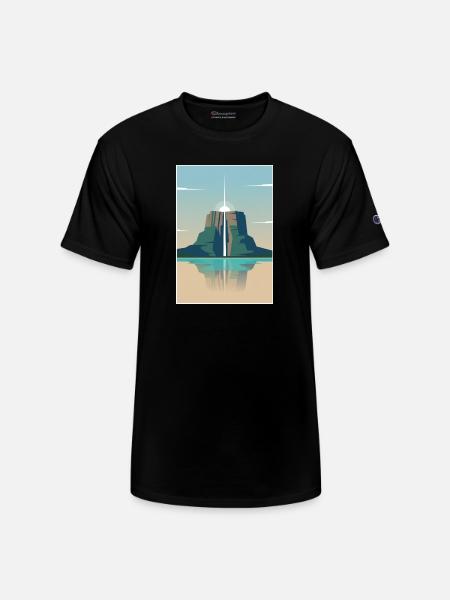 Angel Falls Sunrise - Champion Unisex T-Shirt - black
