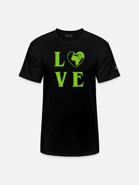 Love Planet Earth - Champion Unisex T-Shirt - black
