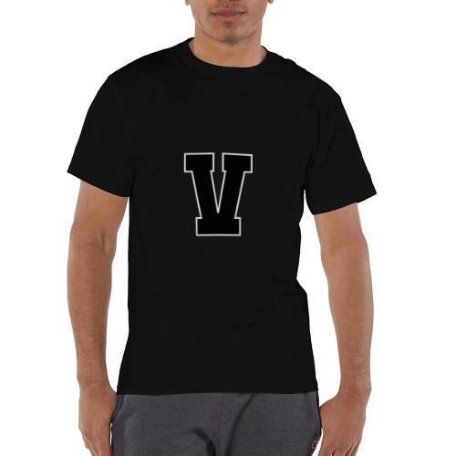 Varsity Letter V Athletic Alphabet Graphic - Champion Unisex T-Shirt