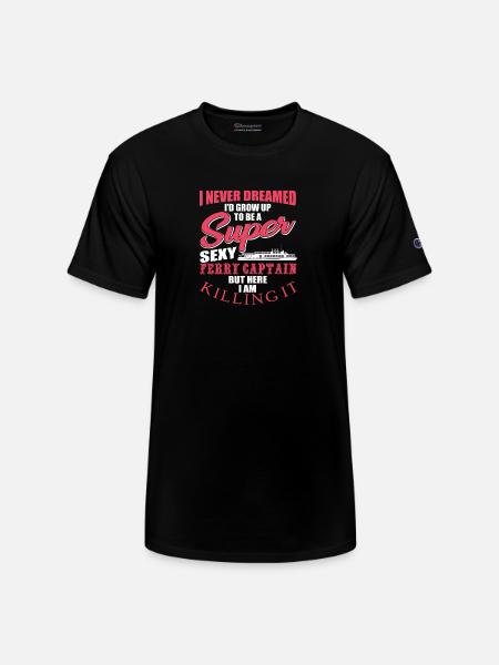 Ferry Captain - Champion Unisex T-Shirt - black