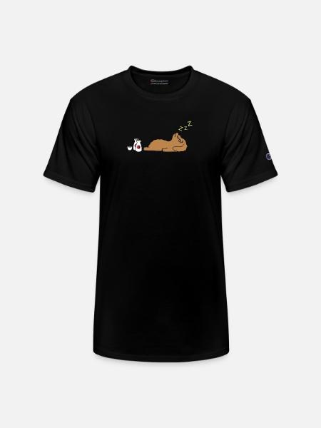 Goldendoodle Sake Drunk - Champion Unisex T-Shirt - black