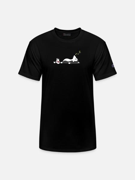 Husky Sake Drunk - Champion Unisex T-Shirt - black