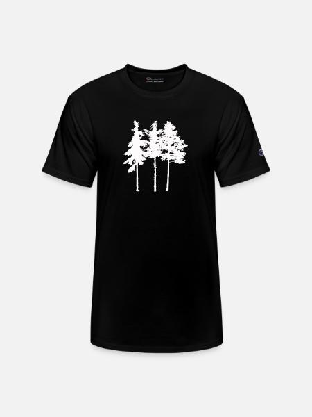 Pine Tree - Champion Unisex T-Shirt - black