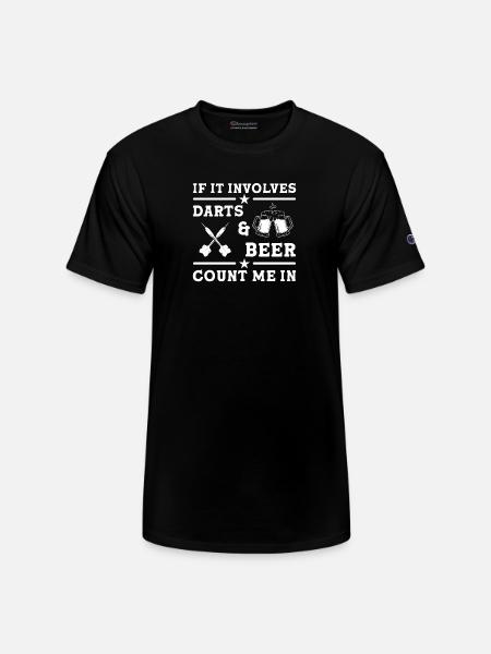 Darts Player Dart - Champion Unisex T-Shirt - black