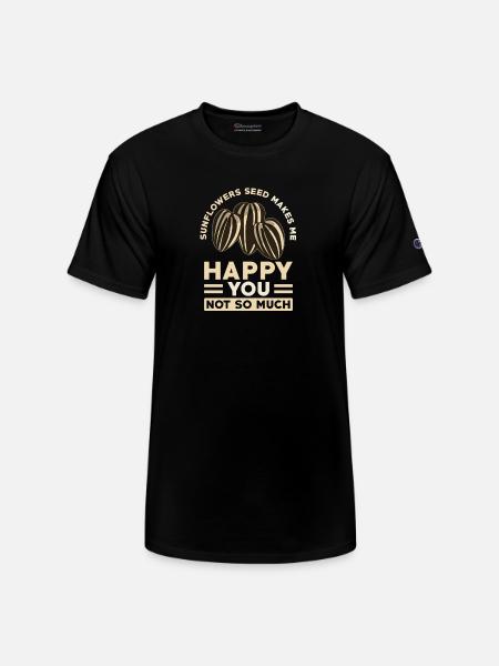 Sunflower Seeds - Champion Unisex T-Shirt - black