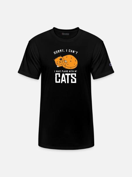 Funny Cat - Champion Unisex T-Shirt - black