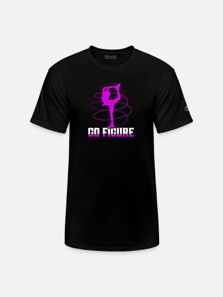 Go Figure Skater Ice Skating - Champion Unisex T-Shirt - black