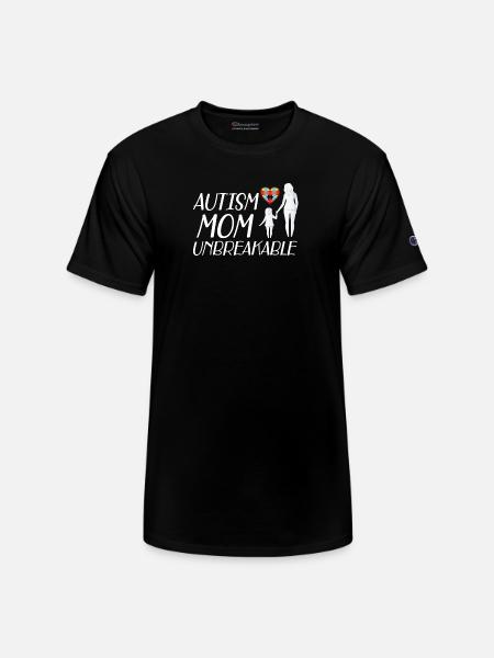Autism Mom Unbreakable yellow - Champion Unisex T-Shirt - black