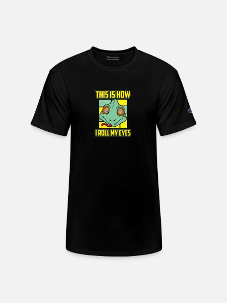 reptile Animal terrarium - Champion Unisex T-Shirt - black