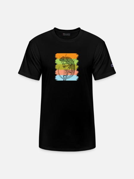 Chameleon - Champion Unisex T-Shirt - black
