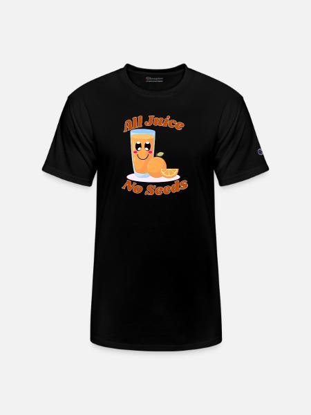 All juice no seeds - Champion Unisex T-Shirt - black