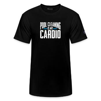 Pool Cleaner Maintenance Swimming Pool Expert - Champion Unisex T-Shirt - black - Front