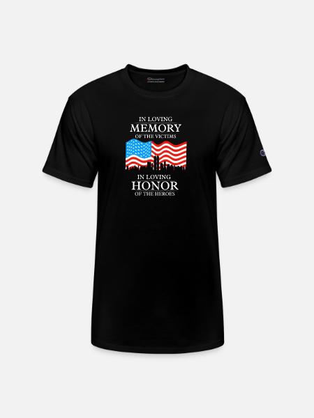 911 in loving memory - Champion Unisex T-Shirt - black