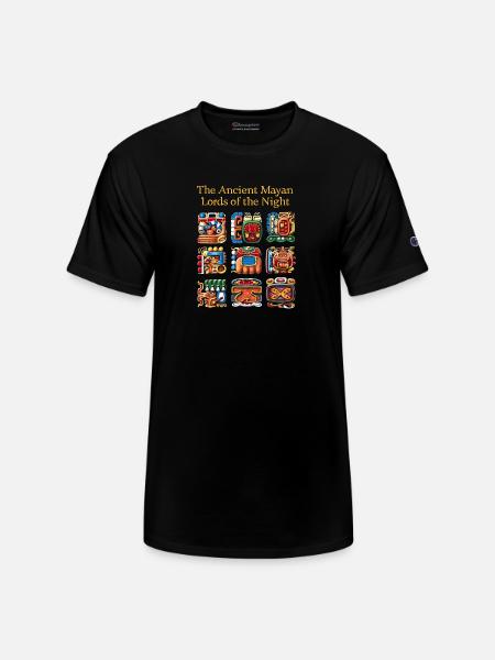 Ancient Mayan Glyphs - Champion Unisex T-Shirt - black
