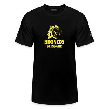 Brisbane Broncos - Champion Unisex T-Shirt - black - Front