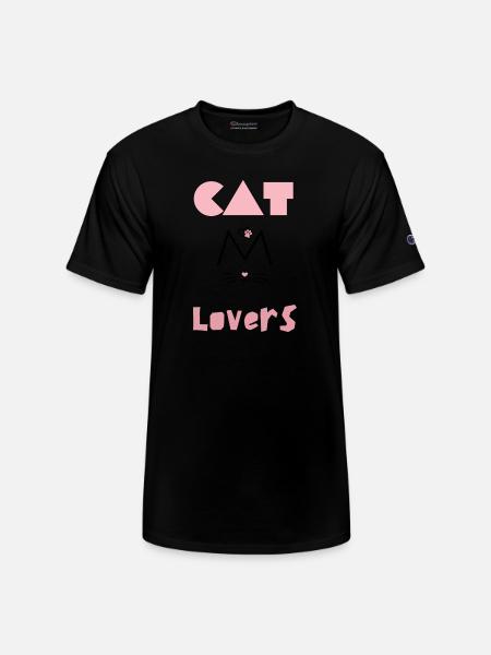 Cat lovers - Champion Unisex T-Shirt - black