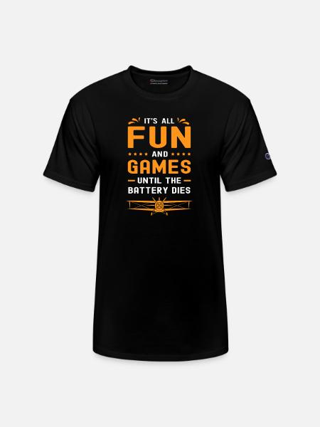 RC Plane Model Airplane Aircraft - Champion Unisex T-Shirt - black