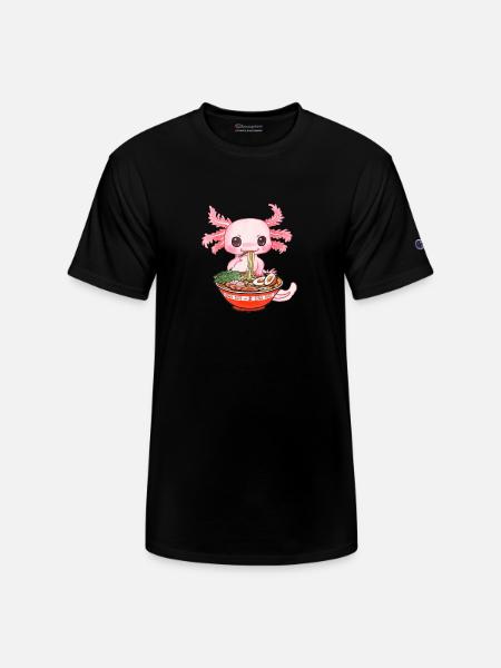 Salamander Kawaii - Champion Unisex T-Shirt - black