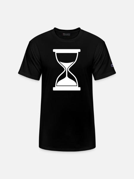Minimal Hourglass Silhouette - Champion Unisex T-Shirt - black
