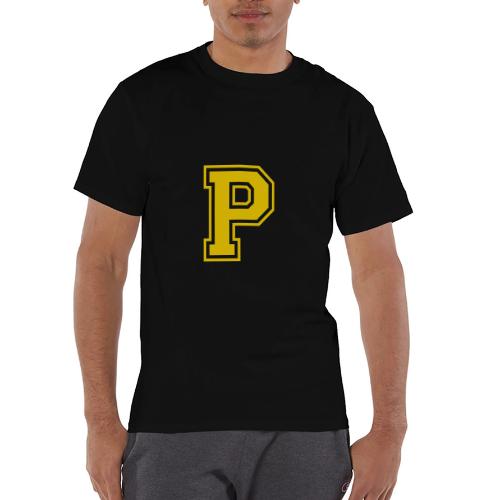 Letter P – Capital Athletic Alphabet Monogram - Champion Unisex T-Shirt