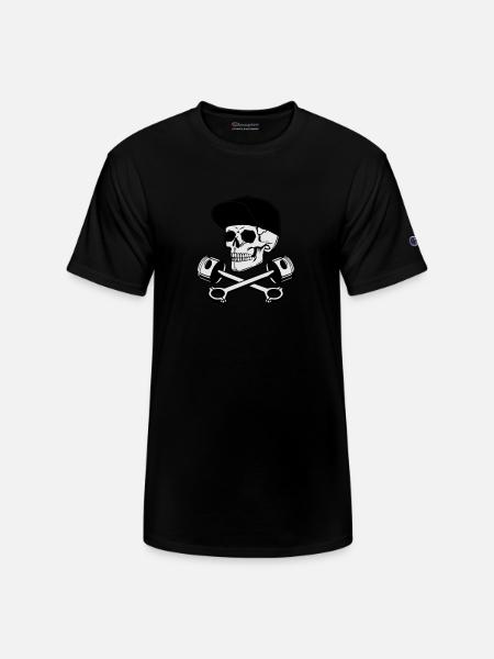 Skull & Pistons - Champion Unisex T-Shirt - black
