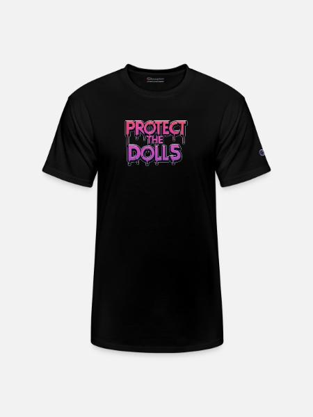 Protect the dolls - Champion Unisex T-Shirt - black