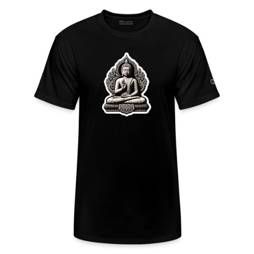 The Buddha Displaying Hand Mudra - Champion Unisex T-Shirt