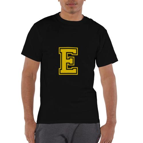 Letter E – Capital Athletic Alphabet Monogram - Champion Unisex T-Shirt