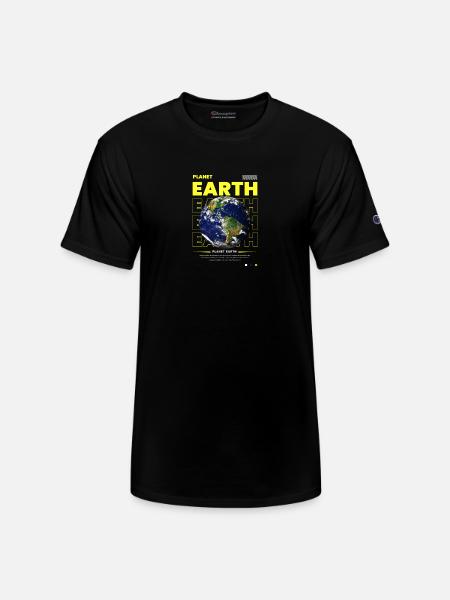Planet Earth Streetwear - Champion Unisex T-Shirt - black