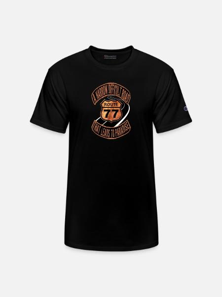 ROUTE 77 - Champion Unisex T-Shirt - black