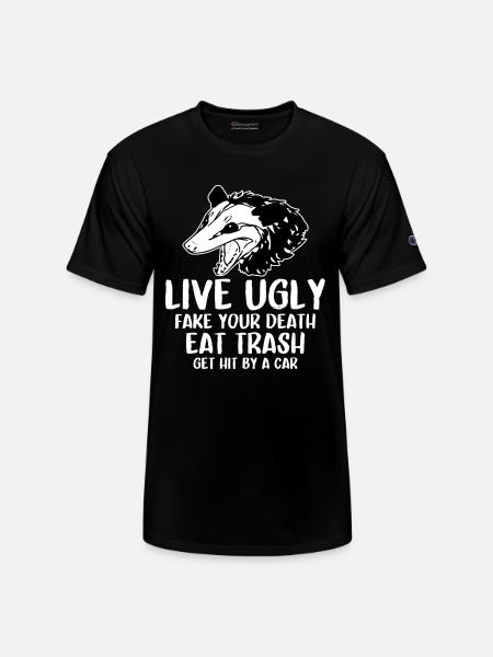 OPOSSUM QUOTES - Champion Unisex T-Shirt - black