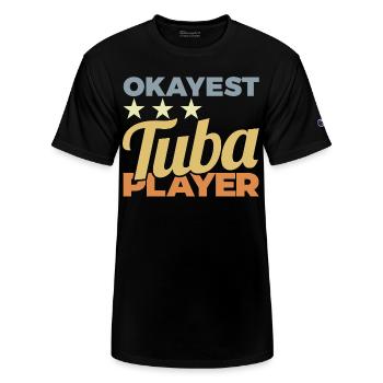Average Tuba Player - Champion Unisex T-Shirt - black - Front