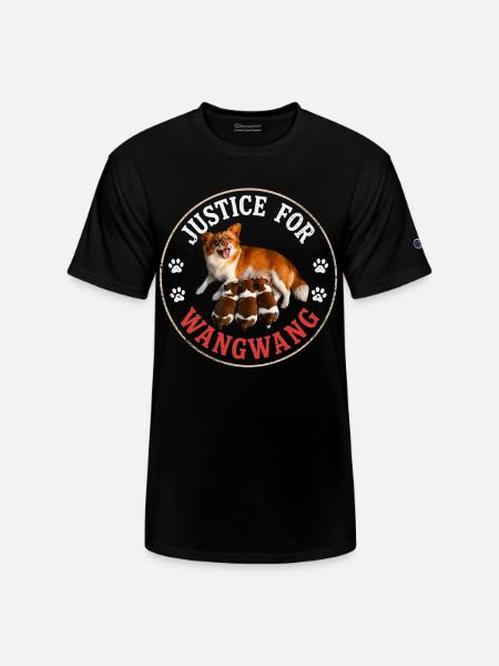 Justice For Wangwang Dog - Champion Unisex T-Shirt - black