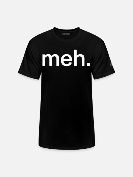 Pastel Meh Typography - Champion Unisex T-Shirt - black