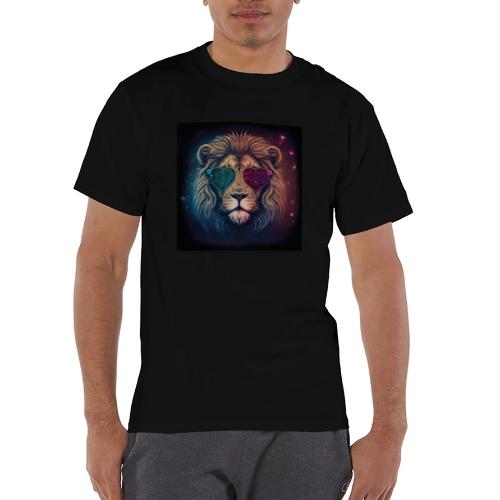 Jesus Lion of Judah wearing love glasses - Champion Unisex T-Shirt