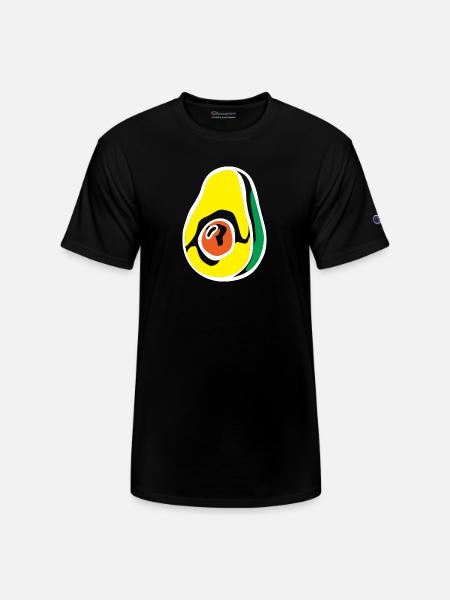 Avocado Slice - Champion Unisex T-Shirt - black