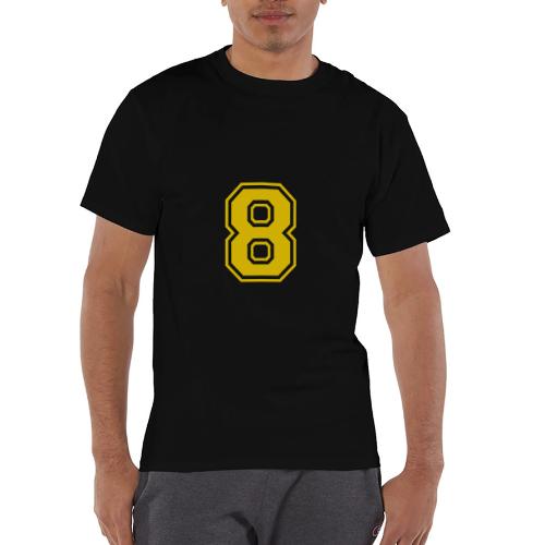Number 8 in a classic athletic collegiate font - Champion Unisex T-Shirt